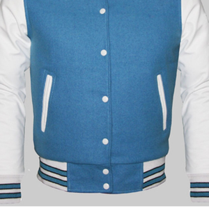 Vestes de baseball pour hommes personnalisées de haute qualité, confortables, col en V, en polaire, en cuir, en laine, imperméables, coupe-vent, pour la saison hivernale - Product Image 2