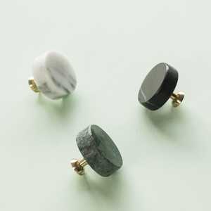 2026 nouveau marbre blanc naturel pierre placard poignées en laiton poli tiroir porte boutons amour artisanat décoration pour garde-robe - Product Image 1