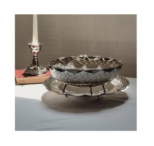 Glass And Stainless Steel Food Bowl With Tray Fabulous Design Kitchenware <b>Chocolates</b> Dessert Bowl By Home Arts - Product Image 2