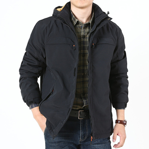 Chaqueta Impermeable Delgada para Hombre, con Capucha y Cierre de Cremallera, para Otoño, Servicio OEM, Casual, Tallas Grandes, Ropa para Lluvia al Aire Libre - Product Image 2