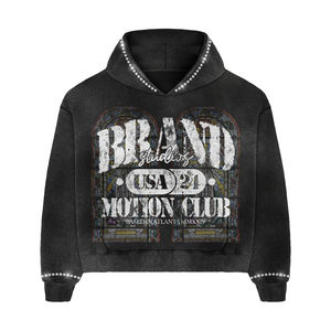 Ensemble deux pièces pour femmes grande taille, sweat-shirt et short en jean, 100% coton, streetwear décontracté, tenue d'automne, d'hiver et d'été - Product Image 2