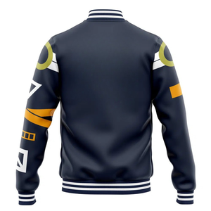 Custom Wholesale Eco-Friendly Reversible Winter Varsity <b>Jacket</b> Wool Body Two Tone Color Block Chenille <b>Patch</b> Design Direct - Product Image 2
