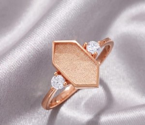 Anillo de Plata de Ley 925 con Bisel Hexagonal de 6x12mm para Guardar Leche Materna, Cenizas o Resina, Estilo Art Deco Vintage, Anillo en Blanco para DIY - Product Image 6