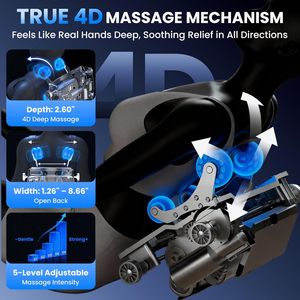 Nueva Silla de Masaje Profesional de Cuerpo Completo con Estiramiento Profundo, Gravedad Cero, Escaneo Corporal y Reposapiés con Calefacción - Product Image 4