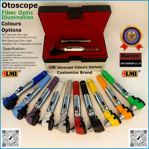 Ensemble d'otoscopes à fibre optique de haute qualité, couleur marron, manuel, réutilisable, léger, écologique, de haute qualité, en vente en ligne - Product Image 4