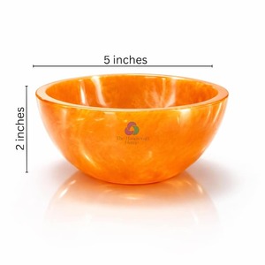 Handmade <b>Epoxy</b> Resin Decorative Bowl Luxury Resin Fruit Serving Bowl Custom Color <b>Epoxy</b> Resin craft <b>Table</b> Bowl - Product Image 3
