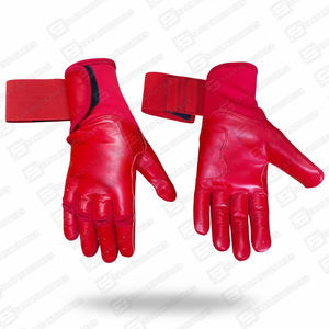 Guantes de Bateo de Béisbol/Sóftbol Hechos a Medida en Color Rojo, 100% Cuero Vacuno Cabretta Original, Diseño Transpirable y Ligero - Product Image 2