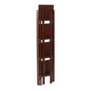 Librería plegable de rizo de nogal antiguo - Product Image 1