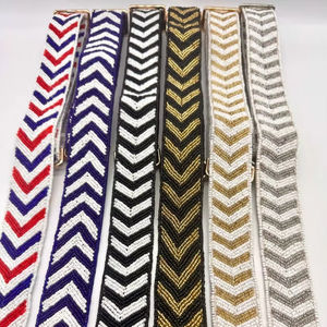 Poignée de remplacement en perles de bois pour sac à cordon en nylon, pièce de rechange pour sangle de portefeuille style rétro, accessoire de sac pour fabrication de portefeuilles DIY - Product Image 1