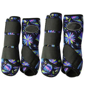 New Horse Leg Wraps for Horse Riding Care <b>Equestrian</b> Safety Neoprene Splint Tendon Horse Boots - Product Image 2