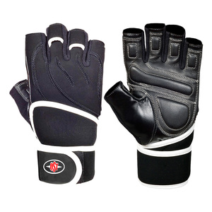 Guantes unisex de cuero atlético y malla transpirable de alta calidad para levantamiento de pesas Cross-Fit Training Guantes de entrenamiento de gimnasio personalizados - Product Image 5