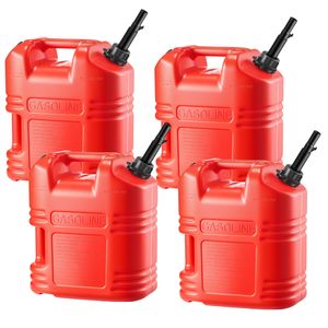Contenitore Portatile per Carburante da 5 Galloni, Scala Graduata, Antigoccia, Serbatoio Carburante con Beccuccio, Flusso Massimo 15 L/min, Design Piatto, 10L 20L - Product Image 1