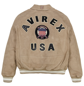 Premium Customize Cowhide Skin Avirex <b>Flight</b> Icon Leather Bomber <b>Jacket</b> for <b>Men</b> Eco-Friendly Reversible <b>Flight</b> <b>Jacket</b> Custom OEM - Product Image 1
