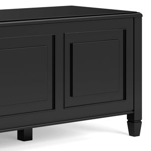 Panca Contenitore Nera Connaught per Arredamento Soggiorno - Product Image 6