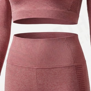 Ensemble de yoga pour femmes, vêtements de sport respirants pour la gym, tenue de fitness, vêtements de sport athlétiques, équipement de course à pied - Product Image 5