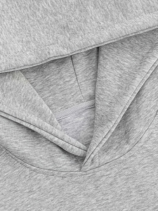 เสื้อฮู้ดโอเวอร์ไซส์บุขนแกะสำหรับผู้ชายและผู้หญิง ขายส่ง ดีไซน์บุซับในเป็นมิตรกับสิ่งแวดล้อม ผลิตจากโพลีเอสเตอร์/ผ้าฝ้ายผสม กันลม - Product Image 3