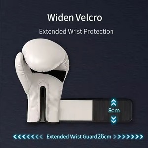 ราคาขายส่ง ถุงมือชกมวยกันน้ำ ทำจากพลาสติกและหนัง PU ปรับแต่งได้ สำหรับกิจกรรมกลางแจ้ง ขนาด 12 ออนซ์ สำหรับผู้ใหญ่ ปิดแบบตีนตุ๊กแก พร้อมเชือกผูก ปรับแต่งได้ - Product Image 4