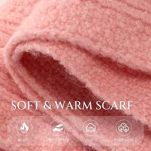 Bufanda Tejida Unisex Premium OEM - Envoltura Personalizada con Etiqueta Privada - Accesorios de Invierno para el Cuello de Punto Acanalado Suave - Product Image 4