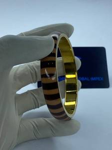 <b>Resin</b> Brass Bangles Handmade Ethnic Party Fashion Jewelry for Women Chudi Bangles Wholesale - Product Image 1