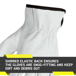 Guantes de Seguridad Industriales de Cuero con Material Resistente al Calor, Costuras Reforzadas y Ajuste Cómodo para Trabajos Pesados - Product Image 5