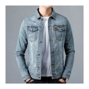 OEM <b>Men's</b> <b>Denim</b> Jean <b>Jacket</b> Casual Outwear Fall <b>Jacket</b> <b>Denim</b> Button up Coat Oversize <b>Denim</b> <b>Jacket</b> for <b>Men</b> - Product Image 1