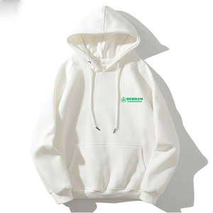 Sweat-shirts à capuche en molleton 100 % coton (french terry) coupe classique, 420-500 g/m², sans poche, avec logo personnalisé, vente en gros - Product Image 6