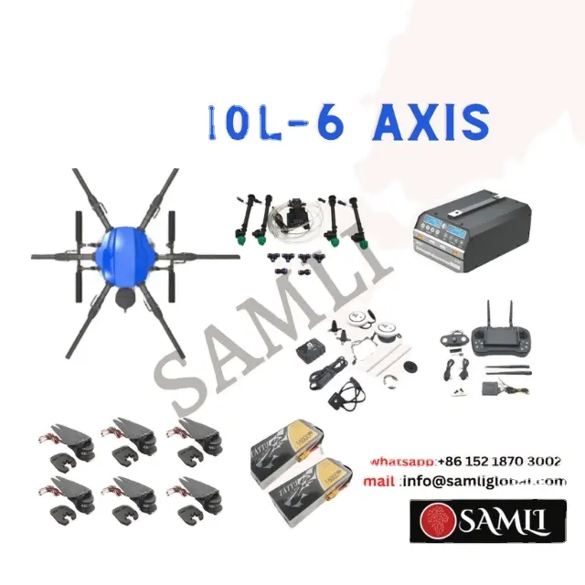 Samli EFT E610P 10L Agriculture drone for with brushless motor power system flight controller k3apro k++ batteries charger t12