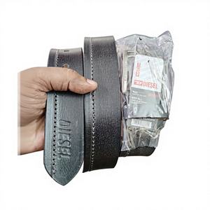 Marron poli Logo personnalisé acier crâne Vintage bureau ceinture vêtements de mariage solide haute exigence hommes cuir de vache imperméable - Product Image 3