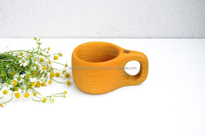 Mug à boire en bois unique et durable, design classique pour la maison moderne et les cadeaux d'affaires, fournisseur OEM d'Inde - Product Image 2