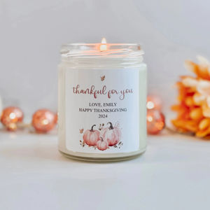 Bougie en verre parfumée aux fruits, écologique et personnalisée, pour la fête de Thanksgiving, Noël, les couples et les réunions de famille, Sweet Harvest - Product Image 3