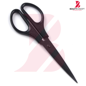 Tijeras de Corte de Pelo Portátiles con Mango de Plástico, Color Negro Sólido, Tijeras de Peluquería Profesionales para Uso Doméstico y Herramientas de Estilista de Salón - Product Image 4