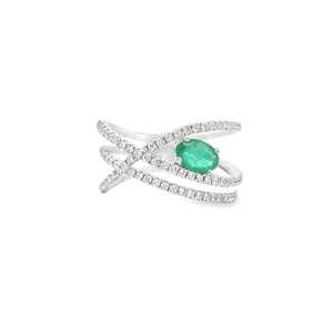 Oval Gemstone Statement Ring Oval Round Lab Grown Diamond 10k 14k 18k Solid Gold Minimalist Solitaire Luxury Jewelry Manufacture - Product Image 1