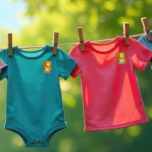 Étiquettes tissées en damassé personnalisées et lavables pour vêtements. Étiquettes en tissu personnalisées pour projets DIY professionnels, avec logo, pour produits en tissu - Product Image 1