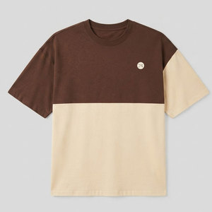 Camiseta Moderna para Hombre, Corte Cuadrado, Algodón de Alta Densidad, Ajuste Relajado, Tela Gruesa, Estilo Casual Urbano - Product Image 5