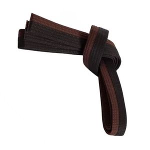 BJJ Ranking Belt Brazilian Jiu Jitsu Training Cotton Material Black Bar Design Custom Logo Professional BJJ Belts - Product Image 3