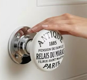Porcelain <b>Door</b> Knob Compass Design Cabinet Handle Kitchen Drawer Eco-Friendly Modern Style Durable Bedroom <b>Bathroom</b> Dresser - Product Image 5