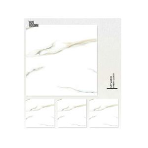 WALLMARK Premier choix Carreaux de sol en porcelaine émaillée 8 mm d'épaisseur Brillant Antidérapant 600x600 mm pour la décoration intérieure/extérieure - Product Image 6