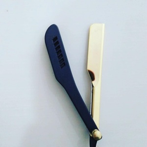 Professional Barber Razor Single <b>Edge</b> Foldable Straight Shaving Razor <b>Plastic</b> Swedish Stainless Steel Blade for Men Face Removal - Product Image 2