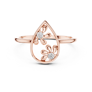 Anillo de Moissanita de 10K Creada en Laboratorio en Oro Sólido de 10K con Corte Brillante Redondo para Mujer - Product Image 2