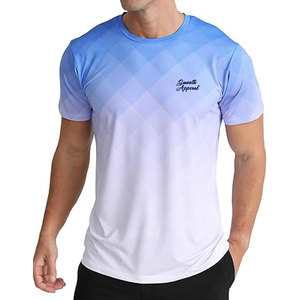 Camisetas Deportivas para Hombre, Tejidas en Spandex/Poliéster, de Secado Rápido, Transpirables y Ligeras para Gimnasio, Entrenamiento, Running y Fitness - Product Image 1