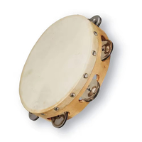 Bulk Supply Musical Instruments 10 Inch Wood Tambourine Sounds Maker Promotional Wood Tambourines In Low MOQ