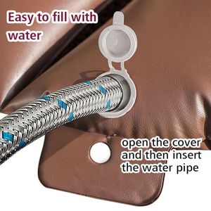 Paquete de 2 Bolsas de Riego Automático de 15 Galones, Material de PVC Resistente, Anillo de Riego con Protección UV, Accesorios para Riego por Goteo - Product Image 6