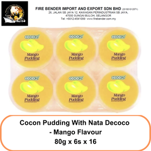 Cocon Nata Decoco <b>Jelly</b> & <b>Pudding</b> Mango Flavour 80gX6sX16p Export and Retail 9-12 Mths Shelf Life Chilled Malaysia Made Halal - Product Image 2
