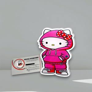 Private Label Reusable Eco-Friendly Flower Heart Butterfly Hello Kitty Pink Hoodie Acrylic <b>Magnetic</b> Lash Tiles <b>Eyelash</b> Extension - Product Image 2