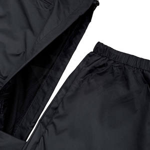 High Quality Custom Logo Men <b>Black</b> Tracksuit Contrast Piping <b>Windbreaker</b> Jacket Two Piece Set Joggers Sports - Product Image 5