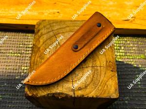 Étui à couteau léger en cuir pleine fleur de qualité supérieure, fait main, pour lame fixe, avec passant de ceinture, pour camping et chasse, support de couteau OEM ODM - Product Image 5