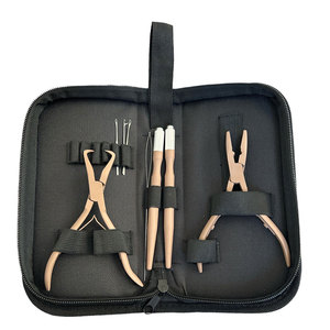 Kit d'outils pour extensions de cheveux, ensemble complet d'outils de coiffure pour l'application d'extensions, travail de coiffure en salon, beauté - Product Image 1