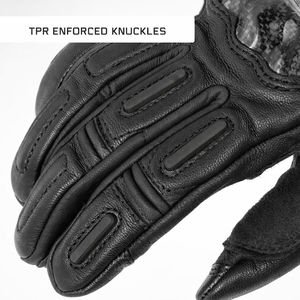 Guantes Tácticos de Motocicleta de Cuero, Completos, Resistentes al Viento, para Invierno, Talla Grande, Transpirables, Equipo de Protección para Carreras - Product Image 4