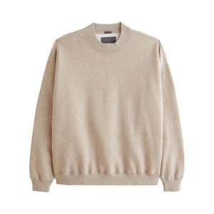 เสื้อสเวตเชิ้ตผู้ชายคุณภาพสูง ผ้าฝ้าย 100% ทรงโอเวอร์ไซส์ พร้อมชุดเสื้อฮู้ดคอกลมสำหรับฤดูหนาว พิมพ์ลายนูนโลโก้ตามสั่ง - Product Image 1