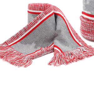 Conjunto de Bufanda Larga y Gorro Jacquard Gris Delta Sigma Theta, 100% Acrílico, Ropa de Invierno Griega, Regalo de Alta Calidad para la Hermandad DST, Escuela - Product Image 3